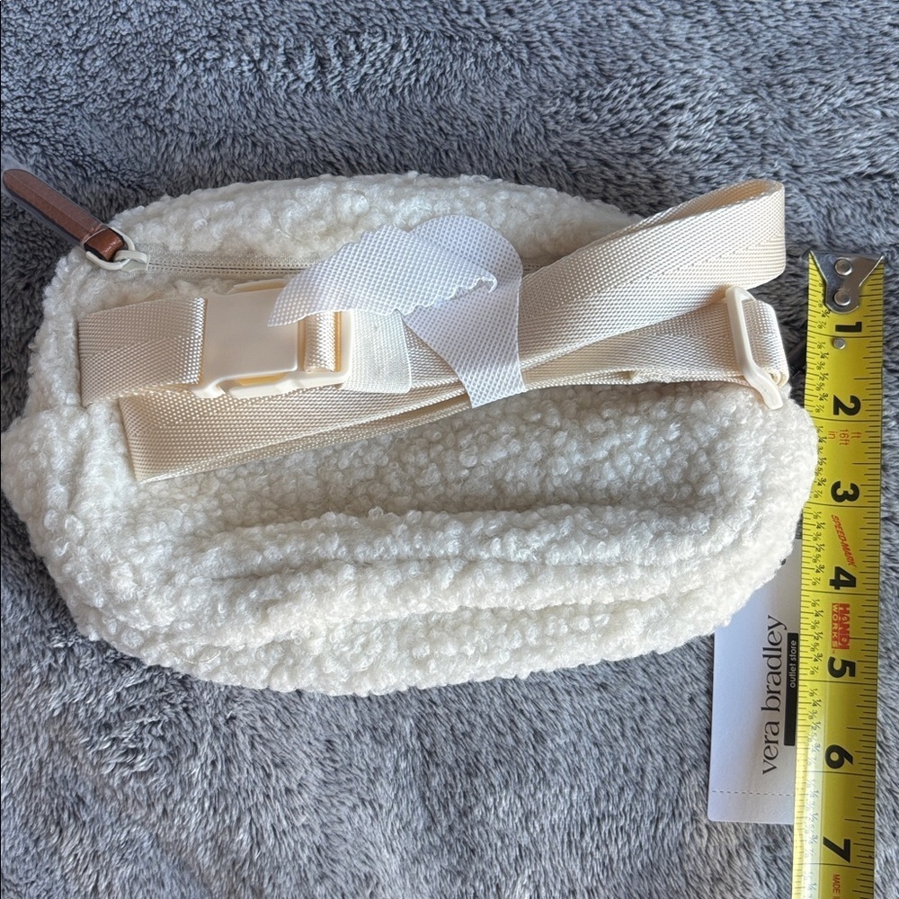 Vera Bradley Sherpa Mini Belt Bag in Antique White NWT - Picture 5 of 6